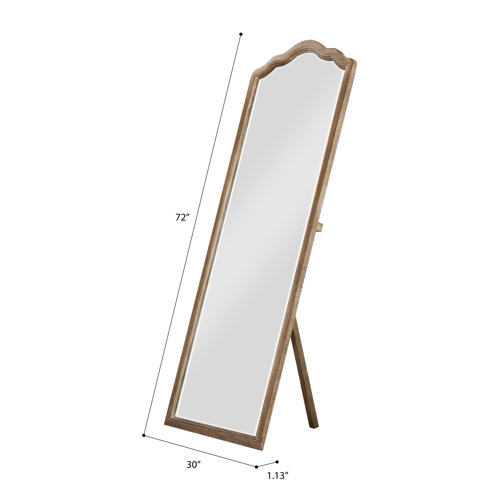 Three Posts™ Clintwood Arched Glam Beveled Full Length Mirror & Reviews
